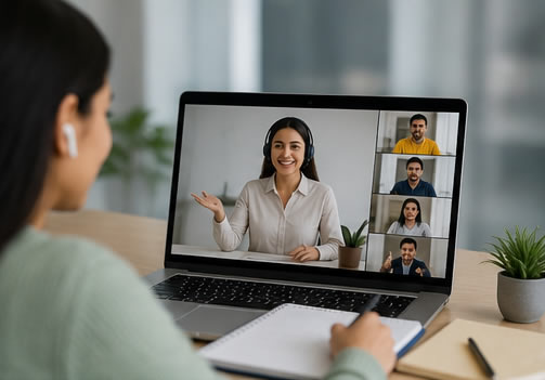Live online German classroom